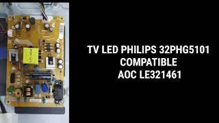 INFORME TECNICO TV LED 32PGH5101 BAJADA DE CORRIENTE REGLETAS LED