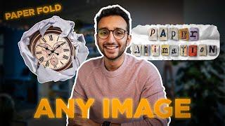 Ali Abdaal Paper Fold ANY IMAGE! || How to MAKE Paper Fold Effect for FREE || 2024