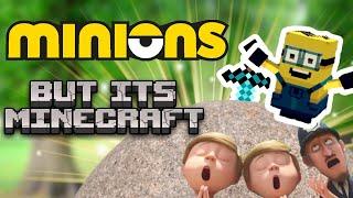 King Bob Pulls Sword But Its Minecraft  | The Minions Movie