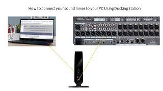 How to connect your sound mixer to your PC Using Docking Station -2