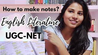 How to make notes?  UGC-NET ENGLISH LITERATURE #ugcnet #english