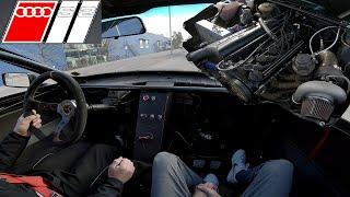 500hp+ Audi S2 HUGE TURBO - Onboard Test Drive