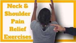 How to Relieve Neck & Shoulder pain- Exercises & Treatment- Wall Shrug Exercise