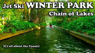 Best Lakes in Florida to Jet Ski?  - Winter Park Chain of Lakes on PWCs #jetski Venetian Canal