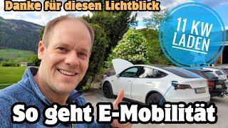  so geht Elektromobilität: 11 kw Ladesäule in Österreich auf dem Bauernhof gefunden; Tesla Update
