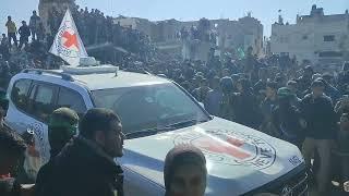Hostages Handed Over to the Red Cross in Khan Yunis