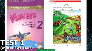 Movers 2 TEST 1 Authentic Examination Papers - Listening Tests 1 (ĐÁP ÁN trong phần mô tả)