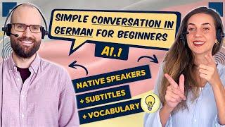 Simple German Conversation for BEGINNERS A1.1  | Improve Your Listening + Reading Comprehension!