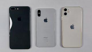 iPhone 8 Plus Vs iPhone X Vs 11 - SPEED TEST