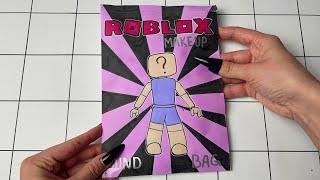 [paper diy] Roblox makeup  로블록스 코디 블라인드  Blind bag tutorial | asmr 종이놀이