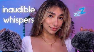 ASMR • inaudible whispers BUT with binaural mics for extra tingles! 