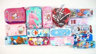 Unboxing stationery collection of unicorn,hello kitty pencil box