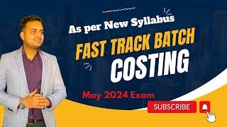 Ca Inter Costing Fast Track Batch for May 2024 Attempt| Lecture 3| Material Cost Part-3