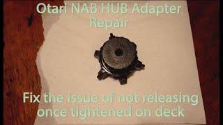 Otari Nab Hub Adapter Repair Fix Reel to Reel Player Deck not release broken