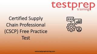 Certified Supply Chain Professional free Practice test | testpreptraining.com