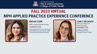 MPH Applied Practice Experience Conference Student Highlight Event, Fall 2023