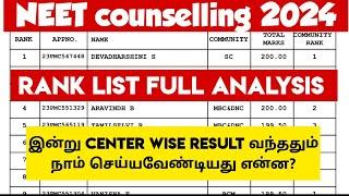 NEET Counselling 2024|Rank list|Full analysis|Who will get pure government seats?|Vjalerts|