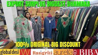 Cheapest Export Surplus | W Biba Aureila 100% Original | Kurti & Skd | WHOLESALE From Big Warehouse