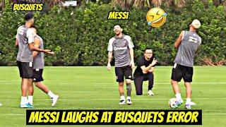 MESSI Can’t Stop Laughing as Busquets Takes 2 Touches in Rondo! Inter Miami Training vs Charlotte