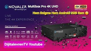 Novaler Multibox Pro 4K Twin Tuner Enigma & Android Çift İşletim Sistemli