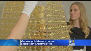 Extravagant Christmas Tree Made Of Gold Coins