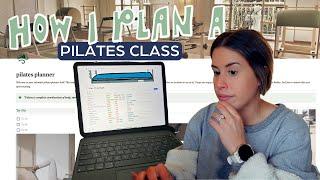 PLAN A REFORMER PILATES CLASS WITH ME | how i plan my group classes as a pilates instructor