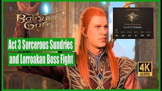 Baldur's Gate 3 Walkthrough Act 3 Sorcerous Sundries and Lorroakan Boss Fight