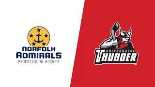 ECHL - Norfolk Admirals vs Adirondack Thunder | Watch Live on FloHockey