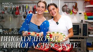 Brigadeiro de acerola crocante | Aprenda a receita com Dani Gondim e Bia Braide