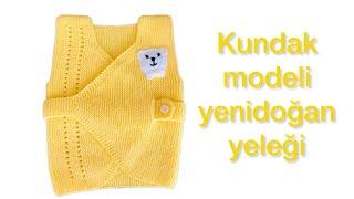 YENİDOĞAN BEBEK YELEĞİ MODELİ / KOLAY BEBEK YELEĞİ/ BABY SWEATER