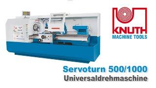 KNUTH Servoturn 500/1000 - Konventionell drehen mit der Präzision und Dynamik moderner CNC-Maschinen