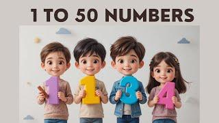 "Learn Numbers 1 to 50 |  Easy & Fun Learning"