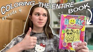 Coloring an ENTIRE Dork Diaries book | Episode 4