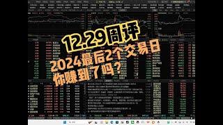 下周2024年最后两天，2024年你投资赚到了吗？