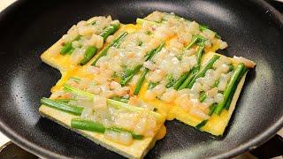 Eat tofu and green onions like this! Simple and new tofu green onion dish 