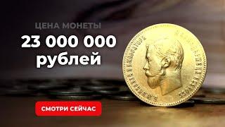 САМЫЕ ДОРОГИЕ МОНЕТЫ 10 РУБЛЕЙ РОССИИ НИКОЛАЯ 2  ЗОЛОТЫЕ МОНЕТЫ ЦАРСКОЙ РОССИИ