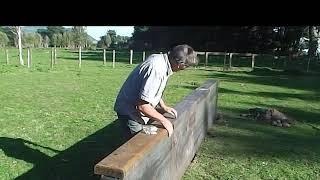 corten retaining wall, rounded capping, how to install