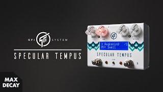 GFI Specular Tempus Demo (All Reverb Algorithms)