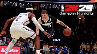 NBA 2K25 Gameplay HIGHLIGHTS | Luka vs Shai  EPIC DUEL | MAVS VS THUNDER