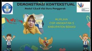 1.3.a.6. DEMONSTRASI KONTEKSTUAL -Modul 1.3 .VISI GURU PENGGERAK