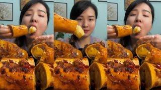 Braised Beef Bone Marrow | ASMR "big bite" MUKBANG