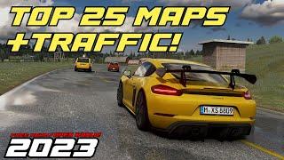 TOP 25 OPEN WORLD Maps with TRAFFIC for ASSETTO CORSA in 2023!