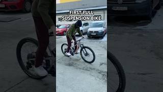 First FULL-SUSPENSION MTB Bike #bike #bicycle #mtb #mountainbike #downhill