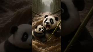 Poor panda  separated from his mother. Who will save him? #PandaRescue #CuteAnimals #AnimalRescue