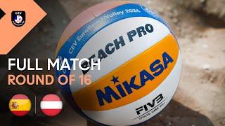 Herrera/Gavira (ESP) vs. Hörl/Horst (AUT) - CEV EuroBeachVolley 2024 | R16