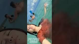 Kimochi berlian berenang pakai pelampung #ProperChannel19 #kimochi #bajurenang #shortvideo #reels