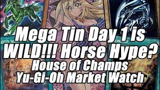 MEGA TIN DAY 1 IS WILD!!! Horse HYPE!?! House of Champs Yu-Gi-Oh Market Watch