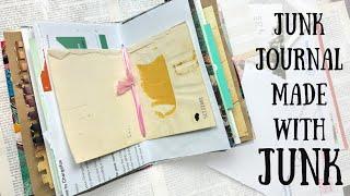 Junk Journal made from JUNK and FREE stuff | Easy  (15 min) TUTORIAL 