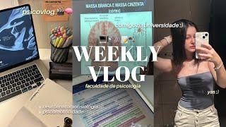 uma semana como estudante de psicologia | estudos, leituras, faculdade em outra cidade.. ️🫧