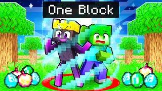 Minecraft but We’re MOBS Locked on ONE BLOCK!